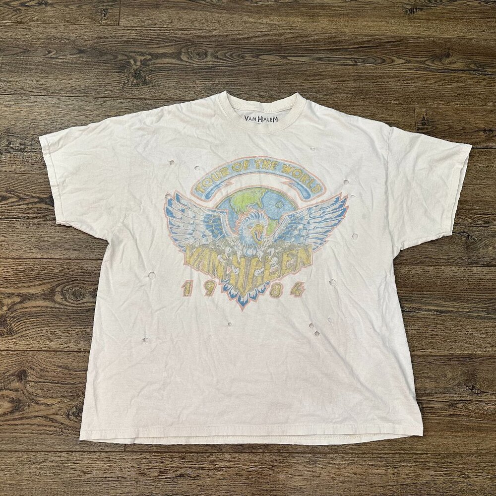 Van Halen 1984 Tour Tee Reprint Vintage Look